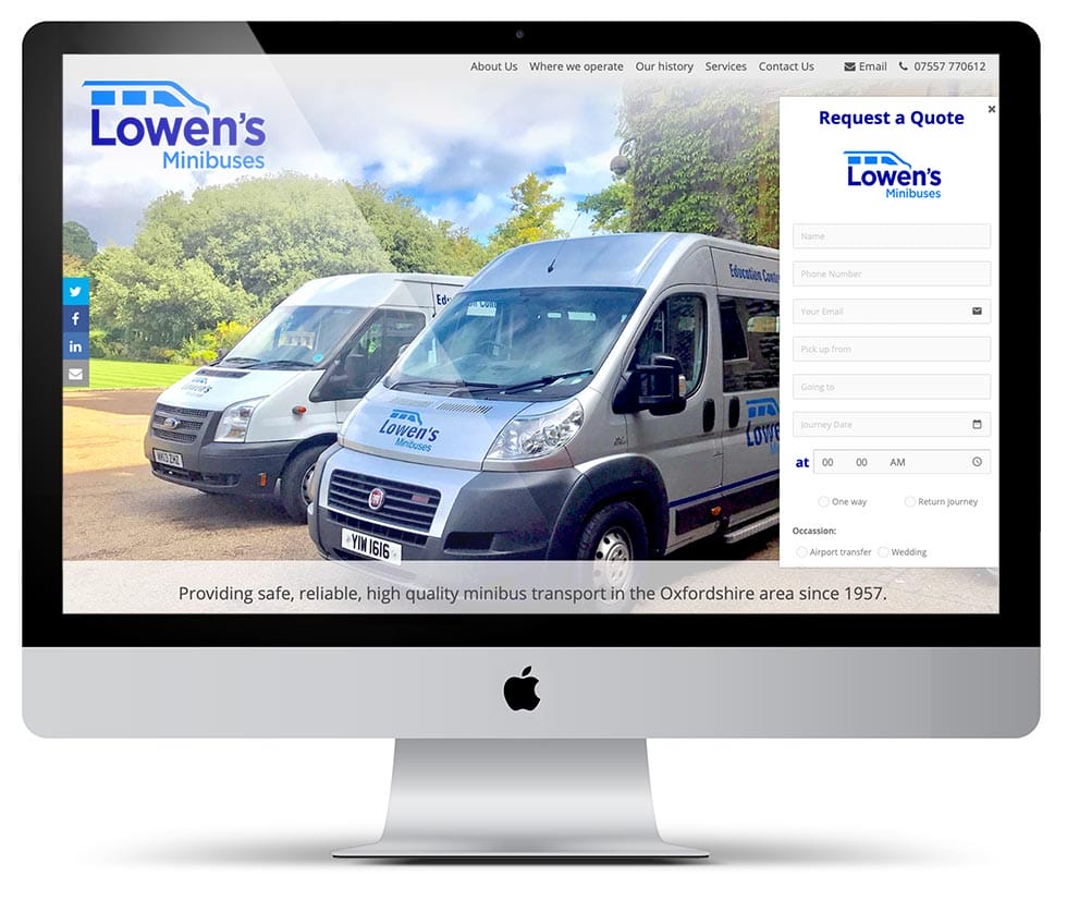 Lowens Minibuses website