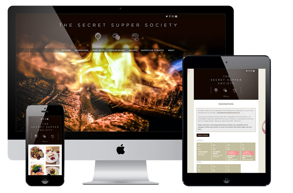 Wordpress website with booking system for home restaurant
