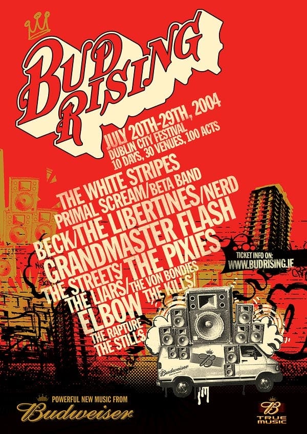 bud_poster Illustration and artwork for Budweiser Bud Rising music event poster