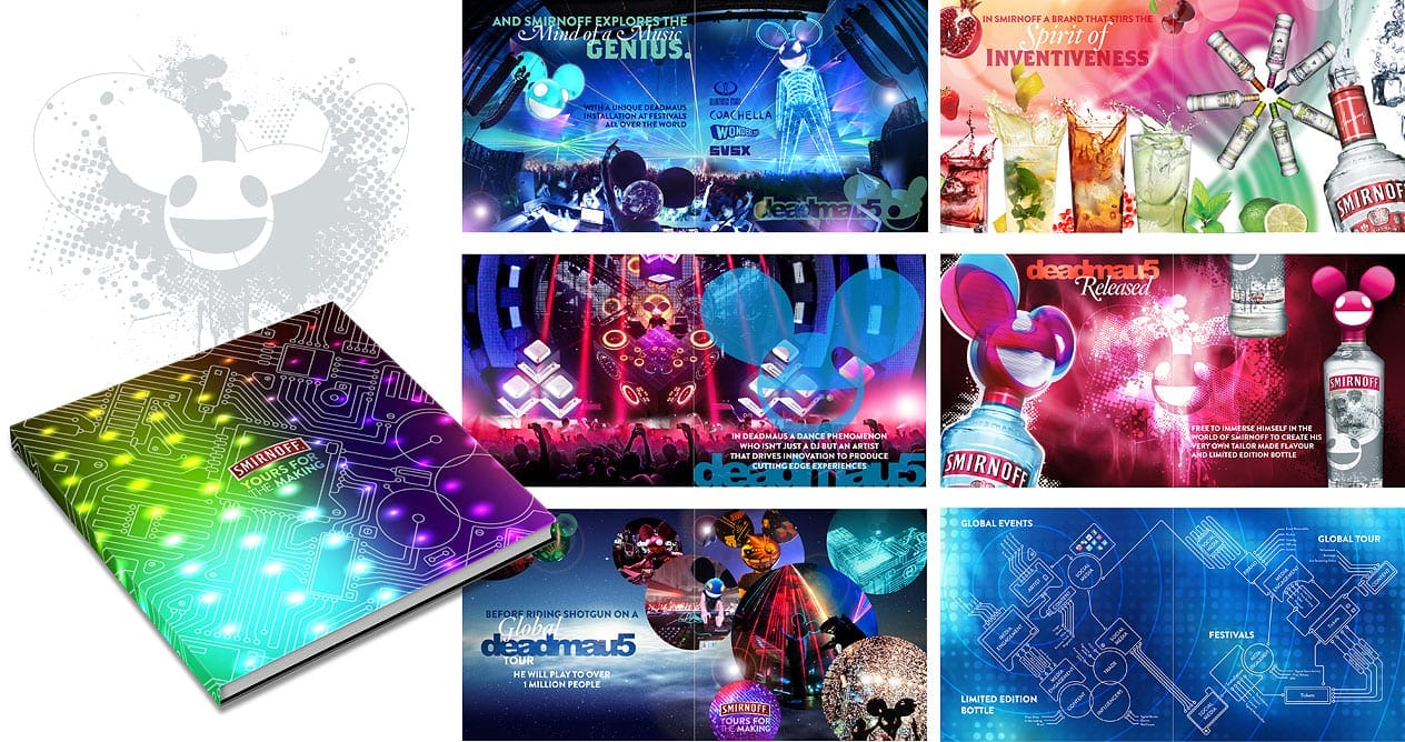 Visuals for Smirnoff Deadmau5 DJ sponsored events