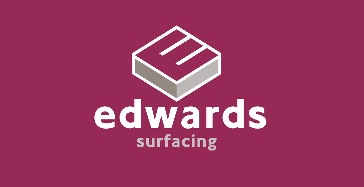 Logo and branding for Edwards Surfacing tarmac company