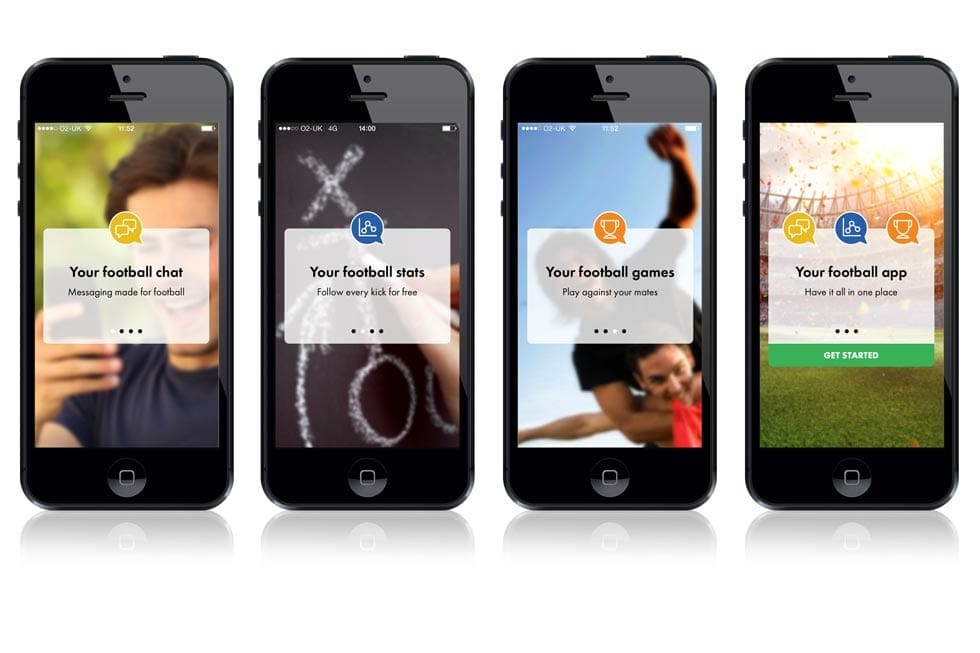Design and mock-up of football app UI/UX