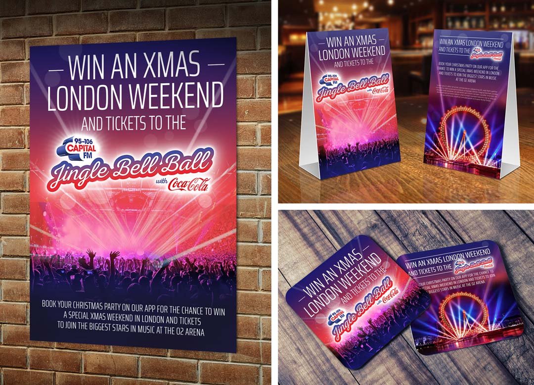 Presentation visuals for pub and nightclub campaign