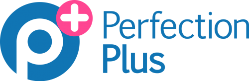 Logo and branding for Perfection Plus dentist equipment and disposables supplier