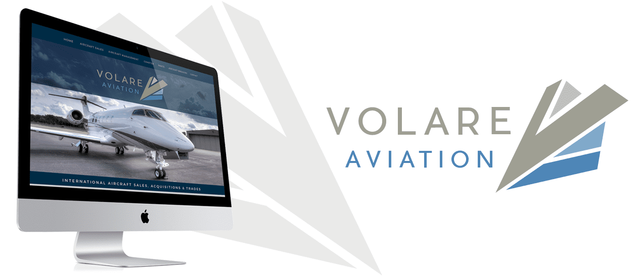 Wordpress website for aviation private jet management company Volare Aviation